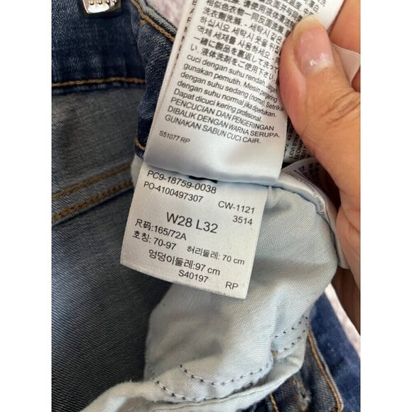 Levi's Jeans Women W28 L32 Blue 725 High Rise Bootcut Western Y2K 90s Boho Retro - Picture 15 of 15